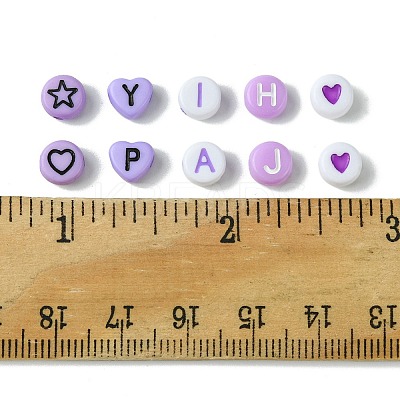 200Pcs Mixed Style and Shapes Acrylic Beads OACR-FS0001-68C-1