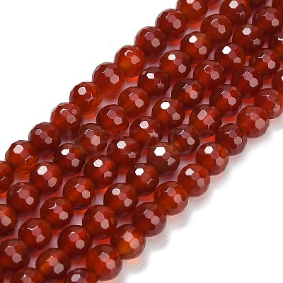 Natural Carnelian Beads Strands G-C280-B10-6mm-1