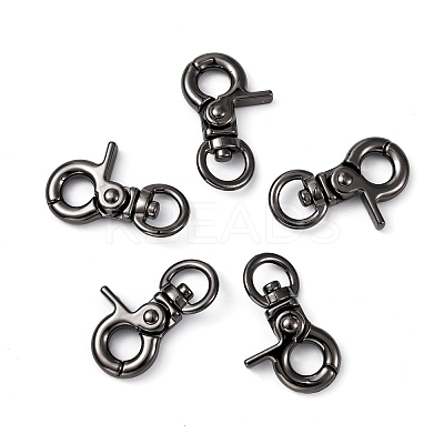 Zinc Alloy Swivel Lobster Claw Clasps PALLOY-WH0006-02A-1
