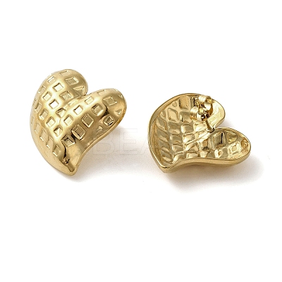 304 Stainless Steel Stud Earrings for Women LS-EJEW-U019-01G-01-1