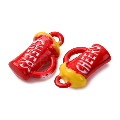 Baking Paint Alloy Pendants FIND-G097-05C-1