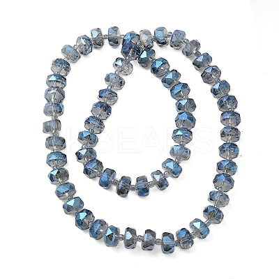 Transparent Electroplate Glass Beads Strands EGLA-P062-01A-FR01-1