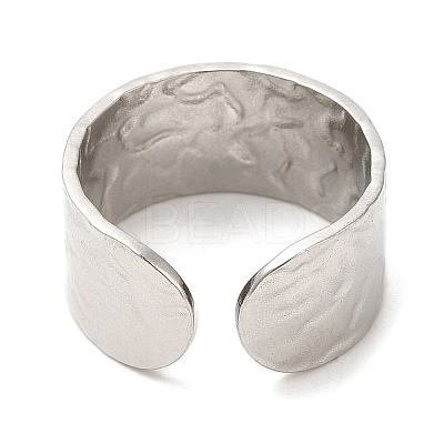 Non-Tarnish 304 Stainless Steel Open Cuff Rings RJEW-K245-70P-1