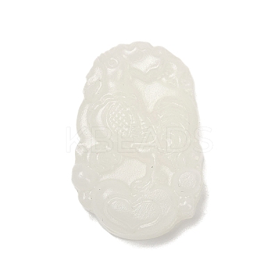 Natural White Jade Carved Pendants LS-G-S384-01J-1