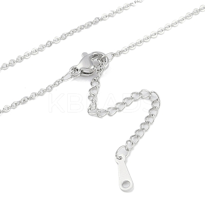 Brass Cable Chain Necklaces NJEW-U008-06P-1