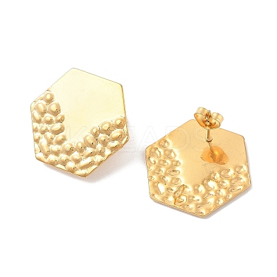 304 Stainless Steel Stud Earrings Findings EJEW-R151-01G-02-1