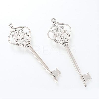 Tibetan Style Alloy Big Pendants TIBE-S302-10AS-LF-1