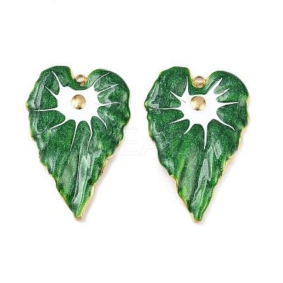 304 Stainless Steel Enamel Pendants STAS-C158-02G-03-1