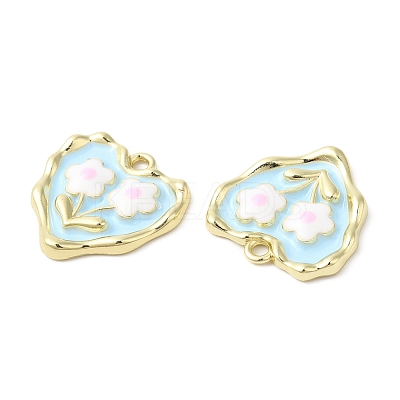 Alloy Eanmel Pendants X-ENAM-D050-12G-1