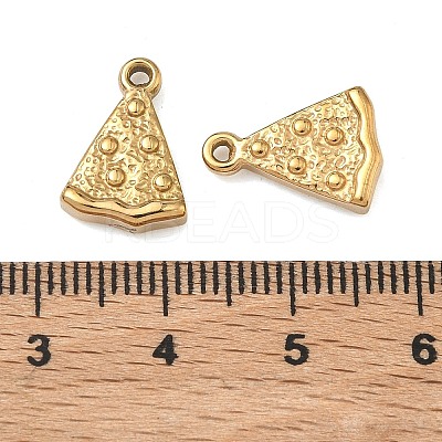 Hammered 304 Stainless Steel Pendants STAS-Z192-02G-1