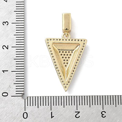 Brass Micro Pave Cubic Zirconia Pendants KK-F909-01G-02-1