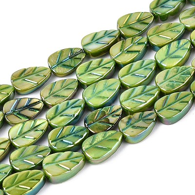 Natural Freshwater Shell Carved Beads Strands SHEL-N038-25C-1