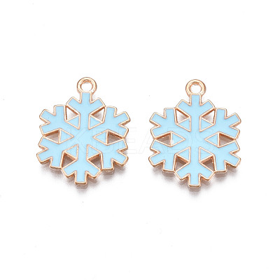 Christmas Style Alloy Enamel Pendants ENAM-Q442-67-1