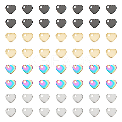 80Pcs 4 Style 201 & 304 Stainless Steel Charms STAS-UN0053-28-1