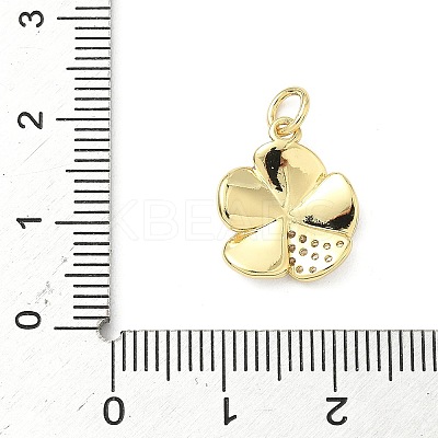 Brass Micro Pave Cubic Zirconia Pendants KK-S338-08G-1