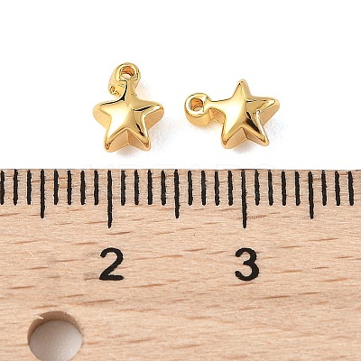 SHEGRACE Brass Star Charms XGR0109G-97G-1