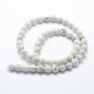 Natural Magnesite Beads Strands X-G-I199-27-4mm-1