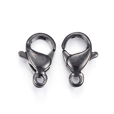 304 Stainless Steel Lobster Claw Clasps X-STAS-H353-D-02B-1