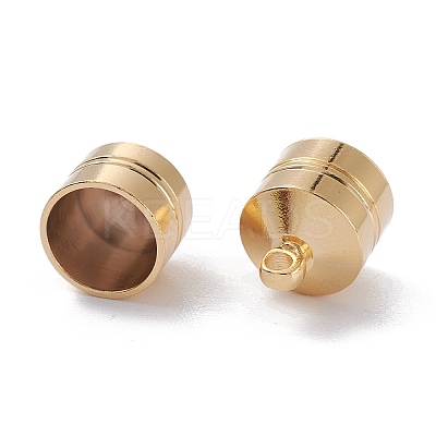 Brass Cord Ends X-KK-D002-05G-1