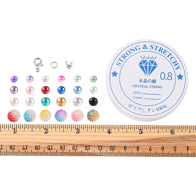 DIY Imitation Pearl Bracelet Necklace Making Kit DIY-FS0003-14-1