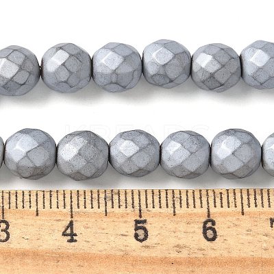 Electroplated Synthetic Non-magnetic Hematite Beads Strands G-S382-01D-1