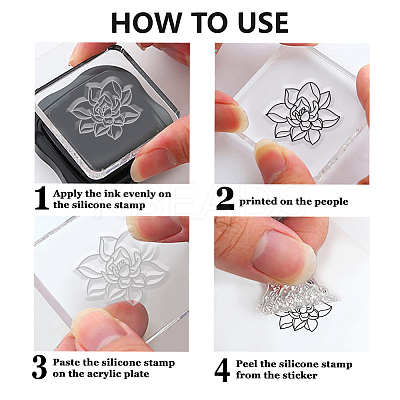 PVC Plastic Clear Stamps DIY-WH0618-0250-1