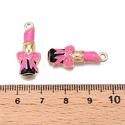 Rack Plating Alloy Enamel Pendants ENAM-N056-425A-1