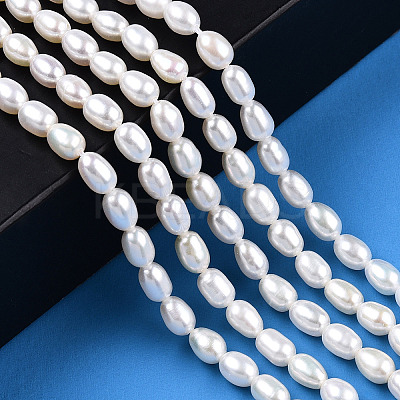 Natural Cultured Freshwater Pearl Beads Strands PEAR-N012-04H-1