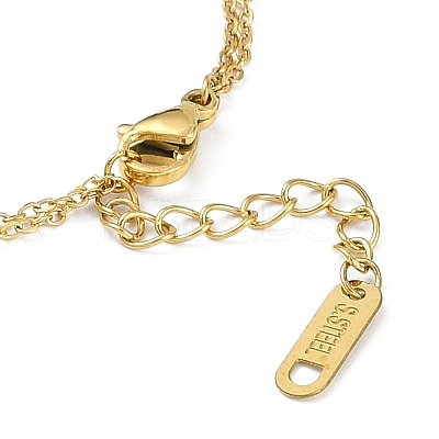 Ion Plating(IP) Golden 304 Stainless Steel Link Bracelets for Women BJEW-K254-17B-G-1