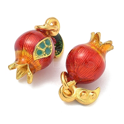 Alloy Enamel Fruit Pendants ENAM-B037-11G-01-1
