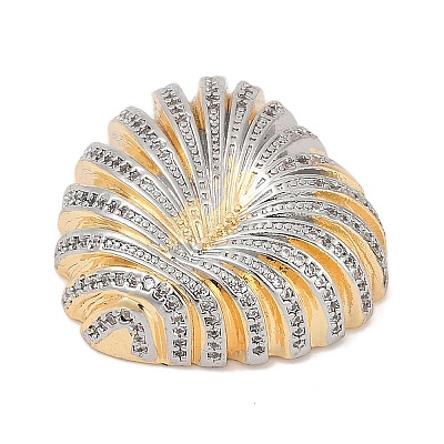 Brass Micro Pave Cubic Zirconia Pendants KK-A241-08G-1