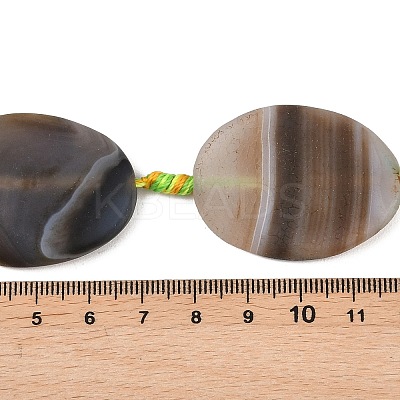Natural Banded Agate Beads Strands G-P605-L02-01A-1