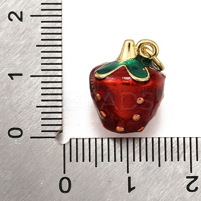 Brass Enamel Pendants KK-K401-47C-G-1