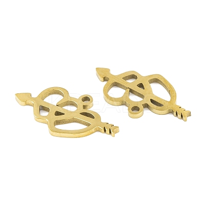 5Pcs 201 Stainless Steel Pendants LS-STAS-M056-03G-1