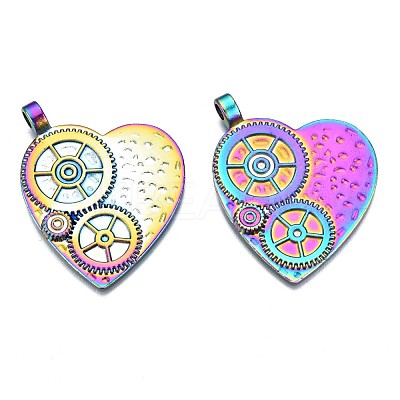Rainbow Color Alloy Pendants PALLOY-N156-165-NR-1