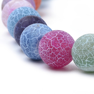 Natural Weathered Agate Beads Strands G-S259-05J-10mm-1