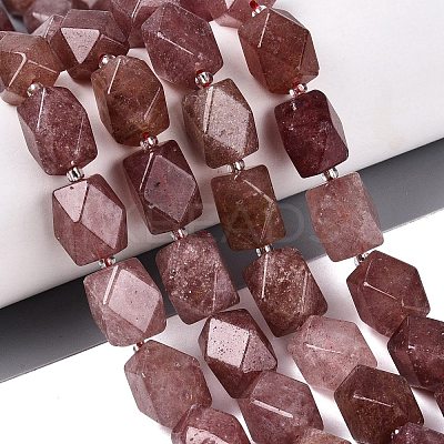 Natural Strawberry Quartz Beads Strands G-Q608-11H-1