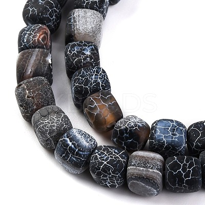 Natural Weathered Agate Beads Strands G-G177-E19-04-1