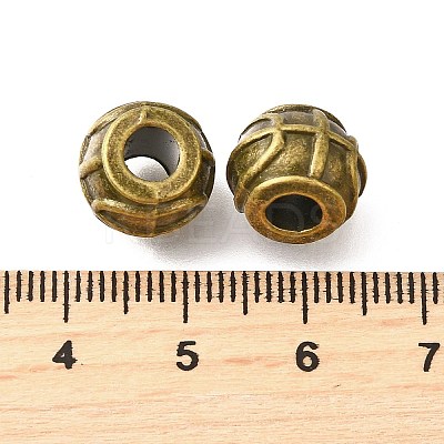 Tibetan Style Alloy European Beads TIBE-L008-01AB-1