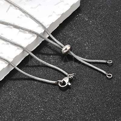 Non-Tarnish Adjustable 304 Stainless Steel Slider Necklaces X-NJEW-L156-004P-1