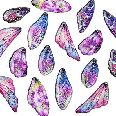 Transparent Epoxy Resin Pendants RESI-FS0002-33B-1