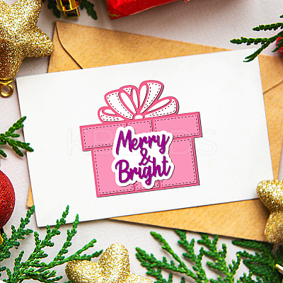 Christmas Theme Carbon Steel Cutting Dies Stencils DIY-WH0309-1215-1