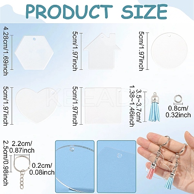 DIY Keychain Kits DIY-YW0016-35-1