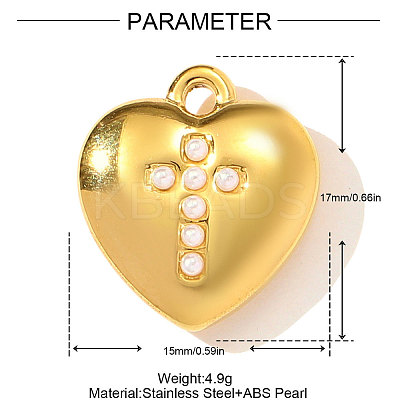 304 Stainless Steel Pendants STAS-OY003-34G-1