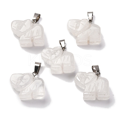 Natural Quartz Crystal Pendants G-B127-05P-14-1