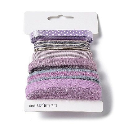 18 Yards 6 Styles Polyester Ribbon SRIB-C001-I02-1