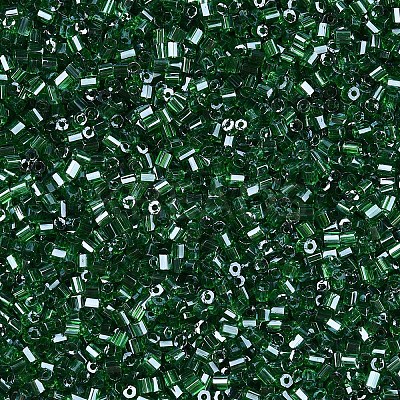 FGB Mixed Grade A Glass Bugle Beads & Hexagon Two Cut Beads GLAA-N001-01-1
