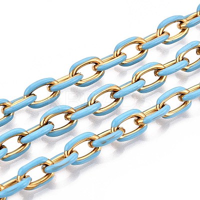 304 Stainless Steel Enamel Cable Chains CHS-ZX006-06J-1