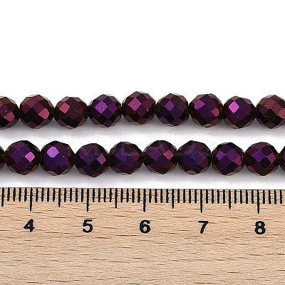 Electroplated Synthetic Non-magnetic Hematite Beads Strands G-H072-B01-01F-1
