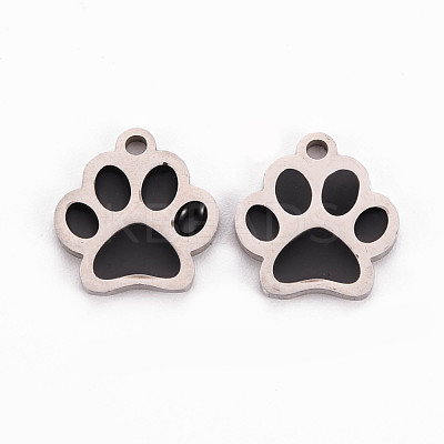 304 Stainless Steel Enamel Charms STAS-Q242-036A-1